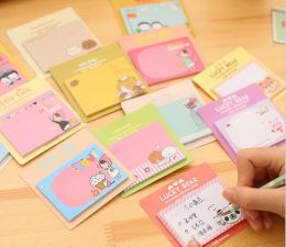 7.4*5cm Cartoon Cute Animal Panda Elephant Creativity Self-adhesive Memo Pad Sticky Notes LL