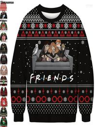 Men039s Sweaters Ugly Christmas Sweater 3D Funny Print Jumpers Tops Men Women Autumn Long Sleeve Crewneck Holiday Party Xmas Sw9387419