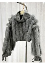 Women's Sweaters 2024 Autumn Winter Korean Style Brand Designer High Quality Fur Loose Sweater C575