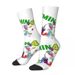 Sports Socks Mens Cute Pikmin Fauna Unisex Winter Outdoor Happy Street Style Crazy Sock Drop Delivery Outdoors Athletic Accs Dh03N