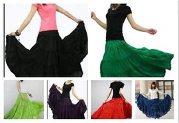 Dresses 2022 Summer Women Layers Long Skirt Linen Cotton Waist Pleated Maxi Beach Skirt 8 Colour Optional