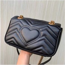 Top Quality Designers Women Shoulder bag Gold Chain Bag Cross body Purse Messenger Bags clutch wallet lady totes black 6125