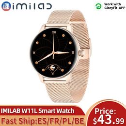 Watches IMILAB W11 Lady Smart Watch Women Heart Rate Pedometer Sleep Monitor Smart Wristband Sport Watch IP68 Fitness Tracker Smartwatch