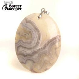 Arts and Crafts Real Natural Crazy Lace Rosetta Agate Gem Stone Pendant Ornament Handicraft Making Jewellery DIY Crystal Necklaces for Gift BK475 YQ240119