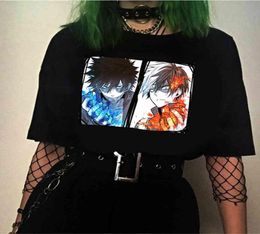 Men039s Shirt Harajuku TShirt Men Anime T Shirt My Hero Academia Dabi So Todoroki Anime Tops Tees Y05265421786