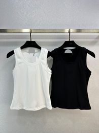 11006 2024 Runway Summer Brand SAme Style Sweater Sleeveless Crew Neck Fashion Clothes High Quality Womens weilanG690