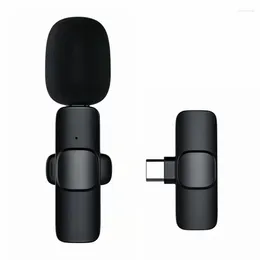 Microphones Top Deals Wireless Lavalier Microphone Portable Audio Video Recording Mini Mic For Phone Interview