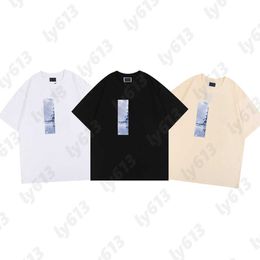 Designer Tshirt Mens Fashion Luxury Kith T Shirt Classic Eiffel Tower Embellishment Graphic Tee Relaxed Fit Cotton Summer T Shirts For Men