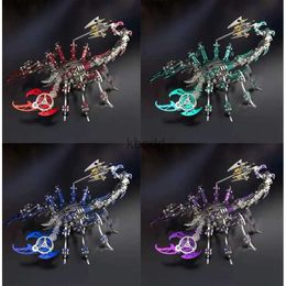 Craft Tools Colourful 3d Metal Scorpion King Toys Assembly Decoration Educational Jigsaw Puzzle Diy Assemble Adult Birthday Gifts For Kids YQ240119