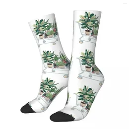 Men's Socks Plant Friends Harajuku High Quality Stockings All Season Long Accessories For Man's Woman's Birthday Present