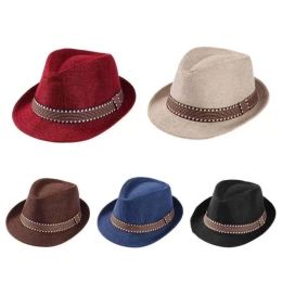 Summer Straw Cap Baby Hat Children Sun-shading Hat Boy Girl's Panama Jazz Fedoras Hat Outdoor Beach Sunhat 0119