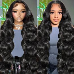 Cosdelu Transparent Body Wave 13x6 Hd Lace Front Human Hair Wig Brazilian Remy 250 Density 13x4 Frontal Wigs for Women