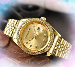 Popular Military Three Pins Full Diamonds Ring Watches Women Men Iced Out Hip Hop Designer Clock Chronograph Quartz Movement Super Wristwatch montre de luxe gifts