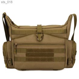 Outdoor Bags Tactical Sling Bag Military Men's A4 Document Molle Messenger Crosscody Bags Laptop Shoulder 15.6 inch Daily BagH24119