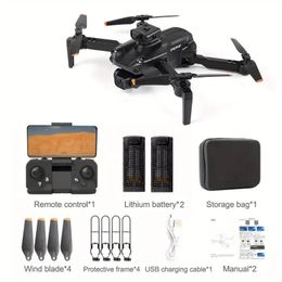 GD89Pro Plus: Foldable Drone with Dual Camera, Wifi, LED Screen, and More - Includes Carrying Bag!
