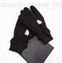 Five Fingers Gloves luxury Mens Womens Designer Brand Letter Printing Thicken Keep Warm Glove Winter Outdoor Sports Pure Cotton Faux Leather Accessories