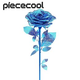 Craft Tools Piececool 3D Metal Puzzle DIY Jigsaw Model Building Kits For Girlfriend And Wife Romantic Red Rose Crafts Birthday Gift YQ240119