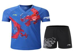 Table Tennis Tshirt National Team Competition Wear CP Player Edition Top 12 Chinese Dragon Sports Wear Badminton Tshirt Tennis4916809