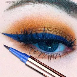 Eyeliner 5Colors Matte Liquid Eyeliner Pencil Waterproof Lasting Blue White Not Blooming Quick-Dry Eyeliner Party Eyes Makeup Cosmetics Q240119