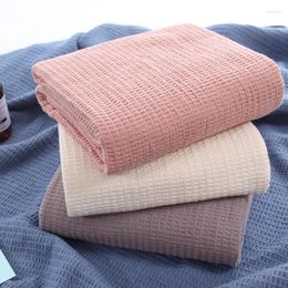 Blankets Honeycomb Baby Cotton 105x150cm Cover Travel Simple Breathable Multifunctional Air Conditioning