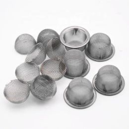 egosmoker 60 Mesh Round Diameter 304 Stainless Steel Brass Domed Bowl Silver Screens Smoking Pipe Metal Philtre screen for crystal smoking ZZ