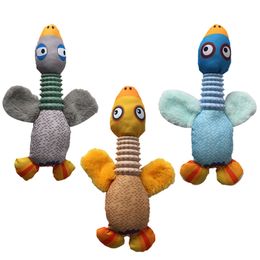 Pet Vocalization Toy Duck Wild Goose Plush Doll Bite Resistant Grinding Teeth Cleaning Teeth Relief Toy Sound Chew Squeaker Squeaky Toys