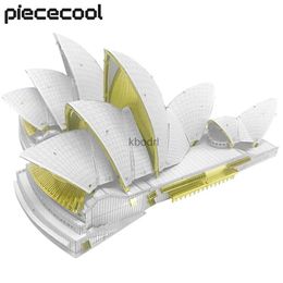 Craft Tools Piececool 3D Metal Puzzle Sydney Opera House Model Building Kits Assembly DIY Toys Jigsaw for Teens Best Gifts for Christmas YQ240119