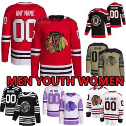 Custom Hockey Jerseys Chicago''blackhawks''mens 24 Anders Bjork 43 Blackwell 17jason Dickinson 28 Englund 58 Kenzie Entwistle Guttman Joh 3570