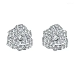 Stud Earrings ZHESHIYUAN Lefei Fashion Trend Classic Luxury Moissanite Design Camellia Flower For Charm Women Silver 925 Jewellery Gift