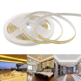 5V 12V 24V COB LED Strip Light 320 480 384 LEDs Flexible Tape 5mm 3mm 8mm PCB Warm Natural White High Density Linear Lights