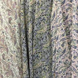 Clothing Fabric 2024 Chiffon S With Small Fragments Cashew Nut Printing Georgette Gauze Vacation Dress Accessories Fabrics