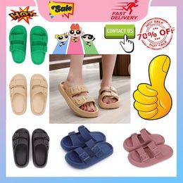 Designer Casual Platform Slides Slippers Men Woman slip wear-resistant Light weight breathable Low cut super soft soles sandals Flat Summer Beach Slipper