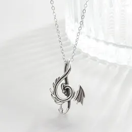 Pendants Fashion 925 Sterling Silver Dragon Wedding Necklaces For Women High Quality Designer Jewelry Accesories Items