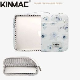Laptop Cases Backpack Shockproof Brand Kinmac Laptop Bag 1213.31415.415.6 InchLnk Flower Handbag Sleeve Case For MacBook Air Pro Notebook PC