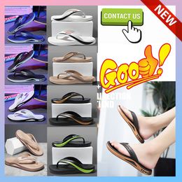 Free shipping Designer Casual Platform Slides Slippers Men Woman slip wear-resistant weight breathable super soft soles flip flop Flat Beach sandals