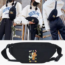 Waist Bags Bag Casual Functional Fashion Men Shoulder Fanny Pack Bear Letters J Print Women Bum Phone Wallet Pouch Unisex Handbag