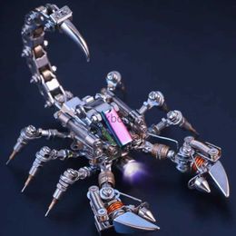 Craft Tools 373pcs Digital Scorpion Metal Assembly Toys Mechanical Armour Scorpion Model Toys 3d Puzzle Assemble Insects Children Adults Gift YQ240119