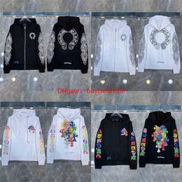 Mens jacket hoodies hoodie designer woman 2024 Ch long sleeve sweatshirts horseshoes pullover warm winter zip up Hoodie 1ND1