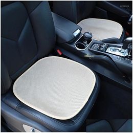 Car Seat Covers Ers Breathable Cushion Driver Comfort Non-Slip Vehicles Chair Protector Home Pad For Er Drop Delivery Automobiles Moto Dhxhv