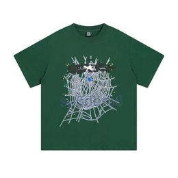 Spider t Shirts Men's T-shirts 555 Hip Hop Kanyes Style Sp5der 555555 Tshirt Spiders Jumper European and American Young Singers Short Sleeve 3534 82DL