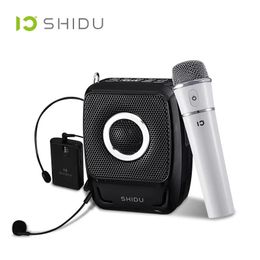 Speakers SHIDU S92 25W Voice Amplifier Portable Mini Audio Waterproof Bluetooth Speaker With Handheld Wireless Microphone For Teachers