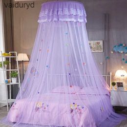 Mosquito Net Summer Princess Wind Mosquito Net Creative Elegant Round Lace Border Insect Bed Canopy Net Bedroom Bed Hanging Decorationsvaiduryd