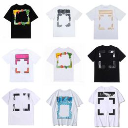 Summer t Shirt Designersoff T-shirts Loose Tees Tops Man Casual Luxurys Clothing Streetwear Shorts Sleeve Polos Tshirts S-x Offs White For Mens V7i