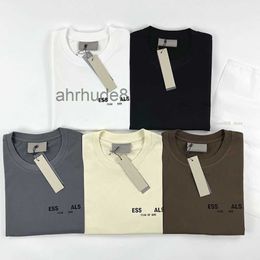 Summer Designer t Shirt Womens Mens Cotton Oversized 3d Letter Graphic Tee Men Ess Tshirts Big Size Clothes 3xl 4xl 5xl 062F