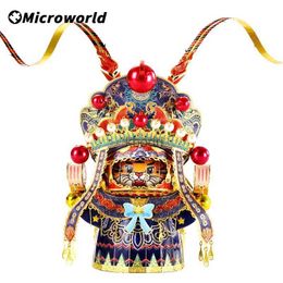 Craft Tools Microworld 3D Metal Puzzle Chinese Traditioanl Culture Tiger Tyrant Model Kit Laser Cutting Jigsaw Christmas Toys For Teen Adult YQ240119