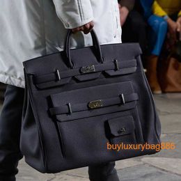 Designer Bags Tote Bag Extra Large Handbags 2023 New Litchi Pattern Bag 50 Unisex Business Trip Luggage Bag Large Capacity Handheld Bag Tide HB EIOH