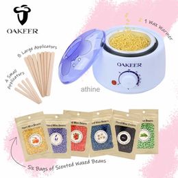 Epilators 200ML Wax Warmer Kit Waxing Machine Heater Hair Removal Depiladora Facial Best Hair Remover White Wax Epilator Back Hair Removal YQ240119