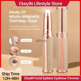 Epilators CkeyiN Electric Facial Epilator Eyebrow Painless Eye Brow Epilator Mini Shaver Razor Portable Hair Remover for Women YQ240119