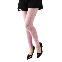 2024 New Women Socks High Waist Fishnet Footless Leggings Patterned Tights Pantyhose Sexy Thigh Stockings Gifts