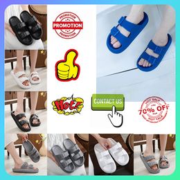 Designer Casual Platform Slides Slippers Men Woman weight wear resistant anti breathable Leather soft soles sandals Flat Beach Slipper Size 36-45
